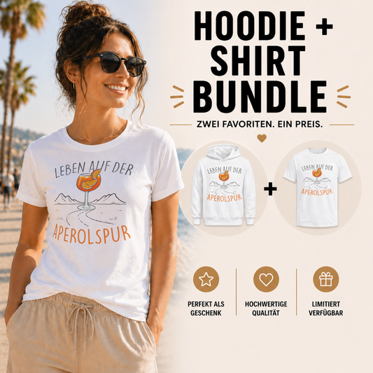 Leben auf der Aperolspur Bundle | Unisex Hoodie & Shirt