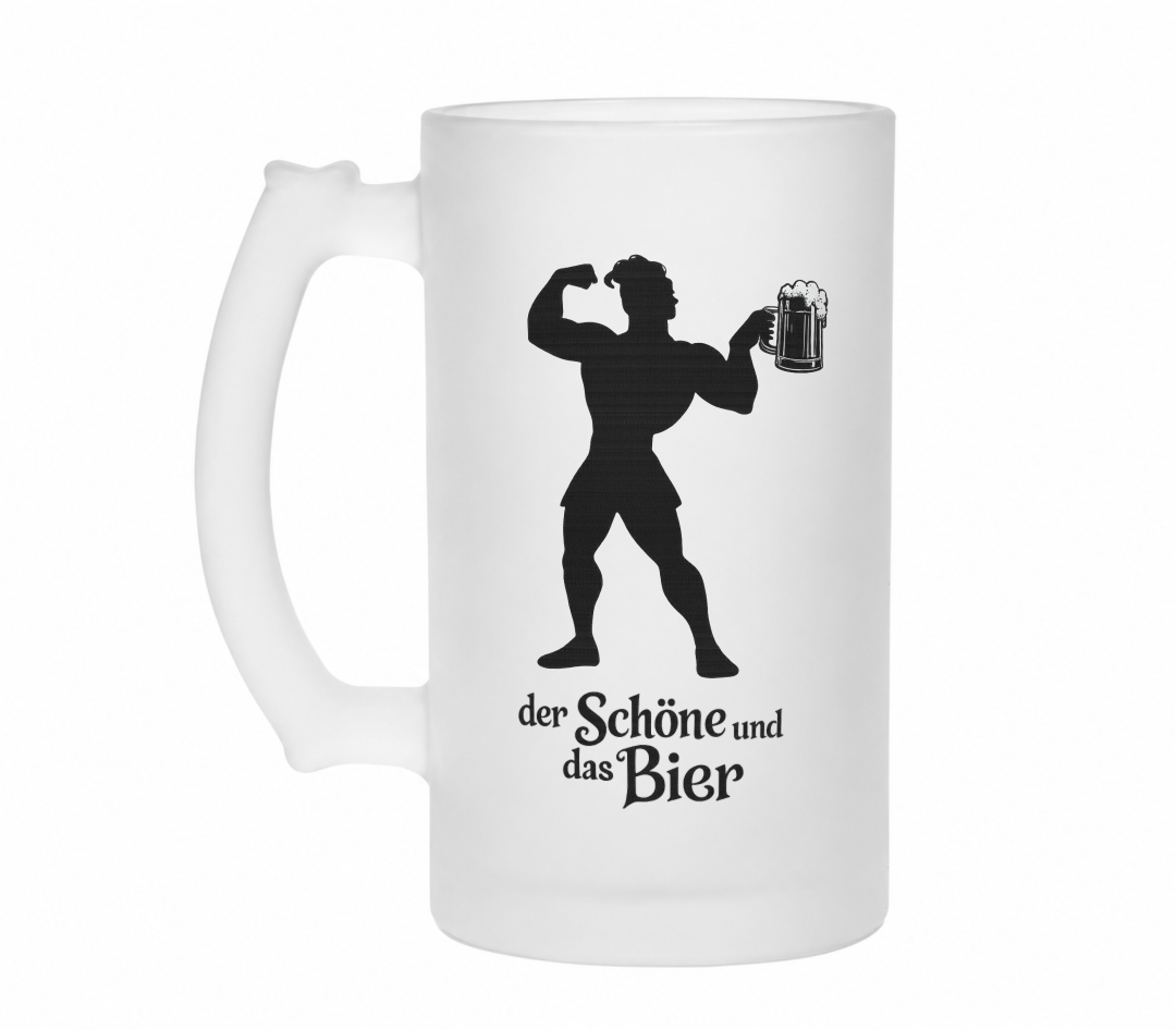 Der Schöne und das Bier | Bierglas