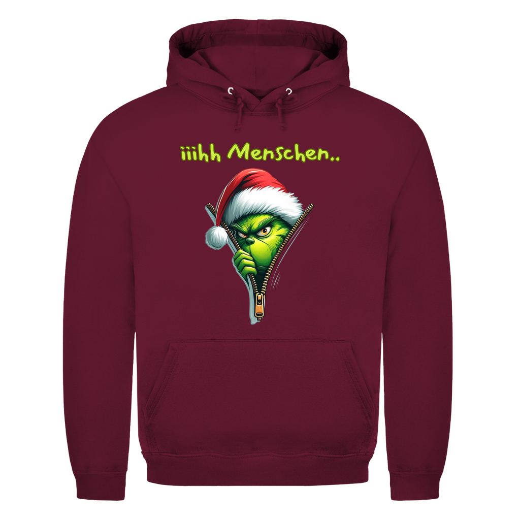 Grinch Menschen 2.0 | Unisex Hoodie — Bordeaux