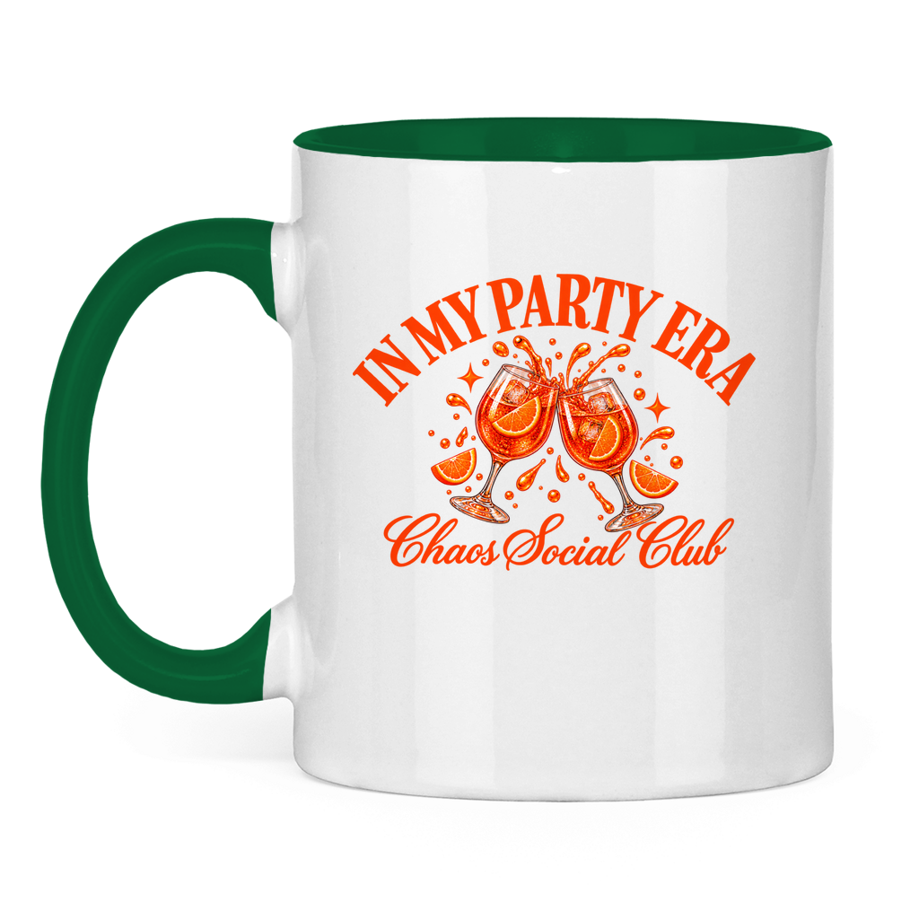 Aperol Era | Zweifarbige Tasse — Grün/Weiß
