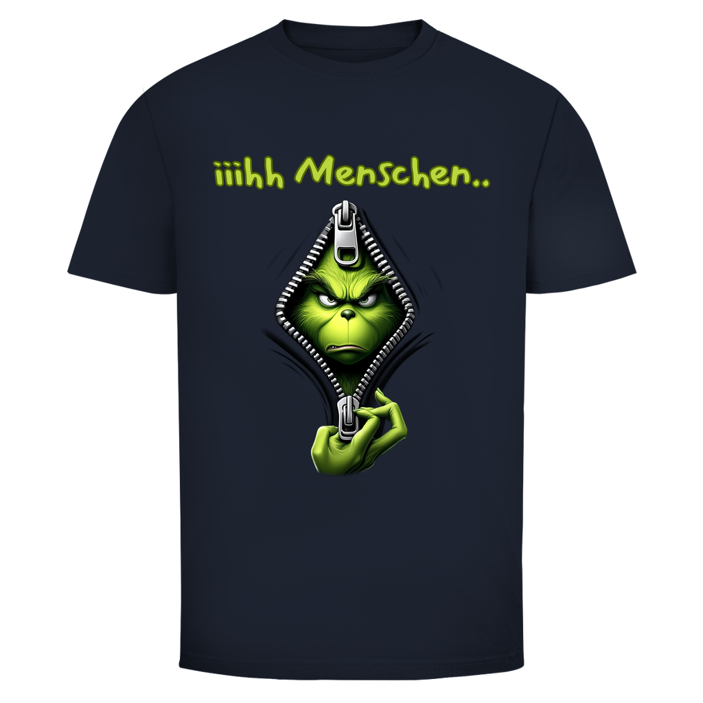 Grinch Menschen T-Shirt in Navy