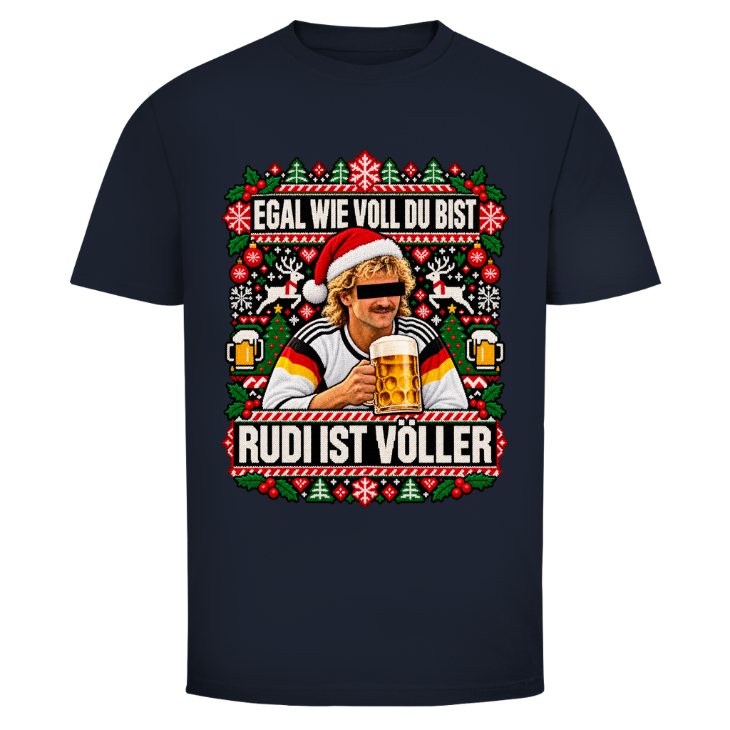 Ugly Völler Weihnachtsshirt in Navy
