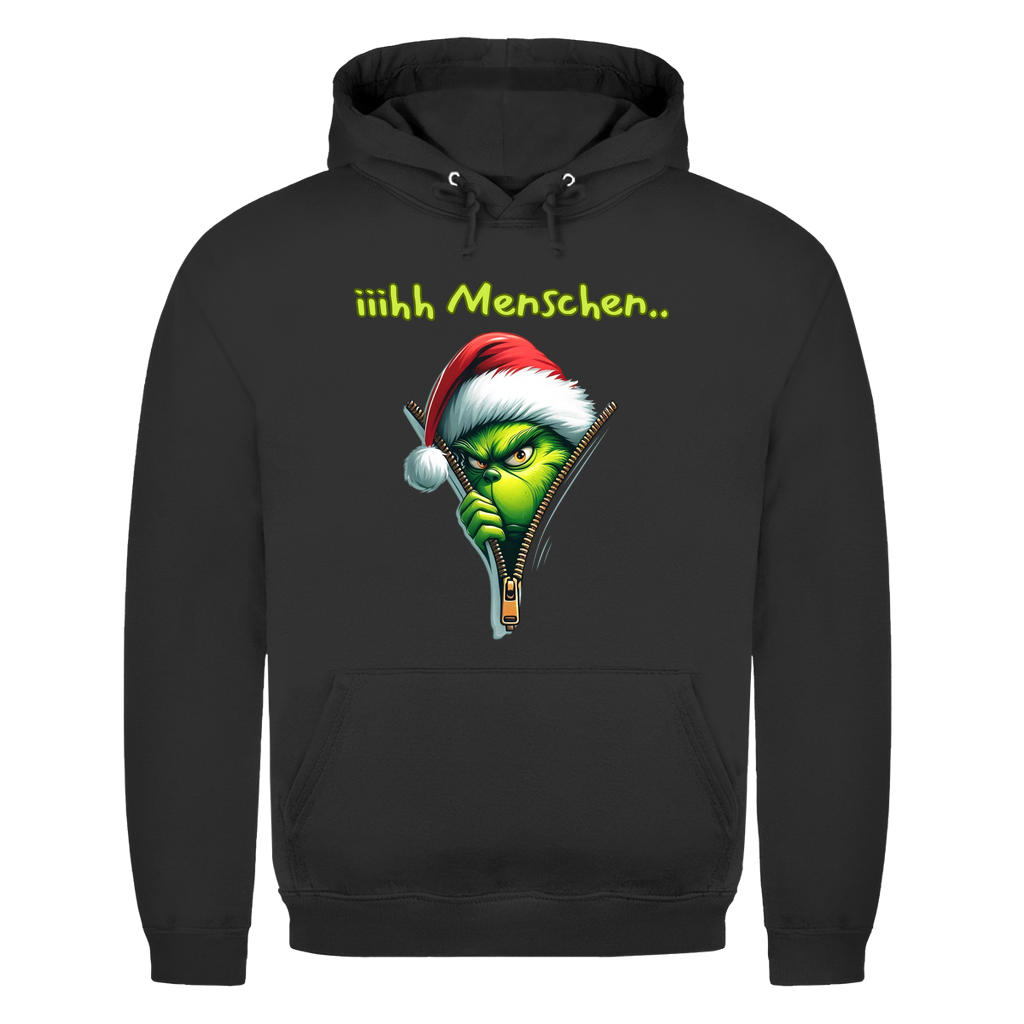 Grinch Menschen 2.0 | Unisex Hoodie — Schwarz