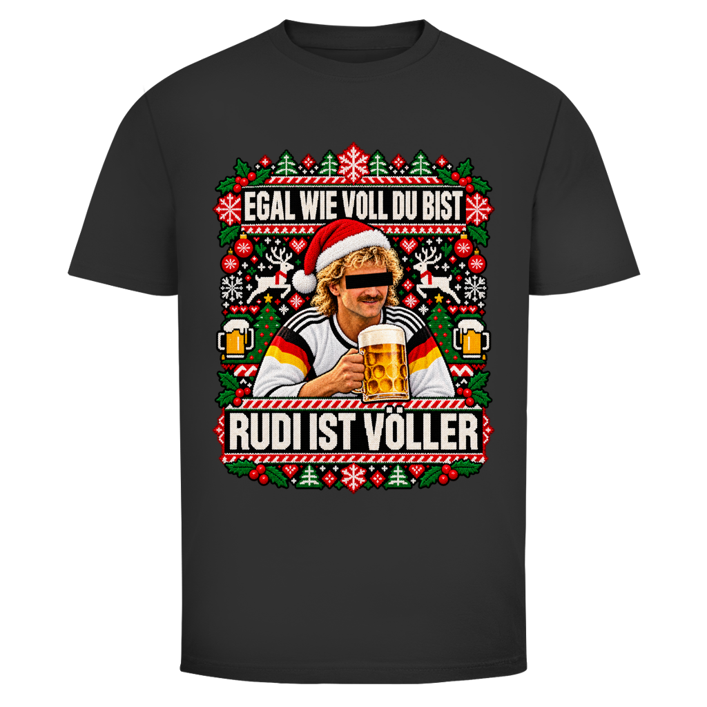 Ugly Völler Weihnachtsshirt in Schwarz