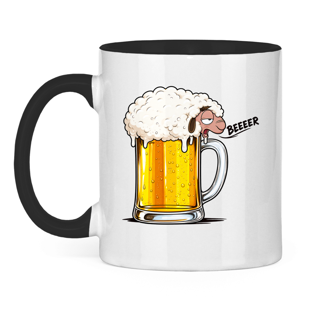Beeer | Zweifarbige Tasse — Schwarz/Weiß