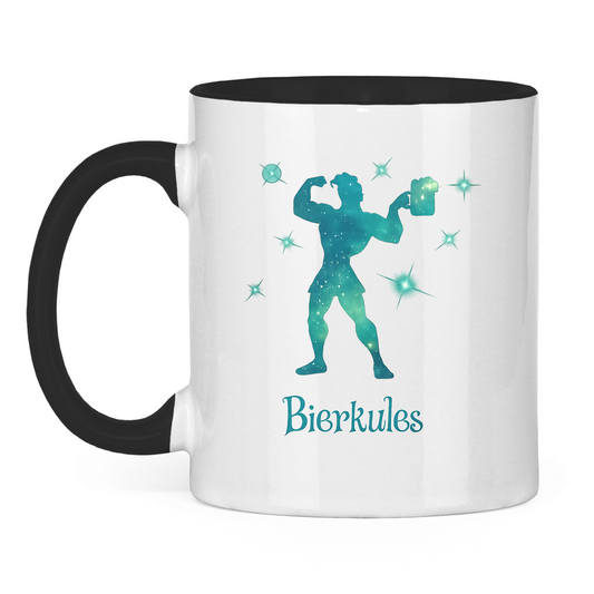 Bierkules | Zweifarbige Tasse — Schwarz/Weiß