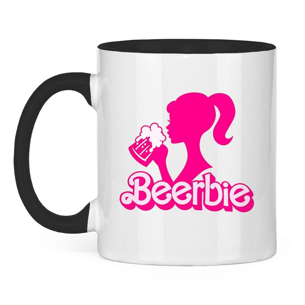 Beerbie | Zweifarbige Tasse — Schwarz/Weiß