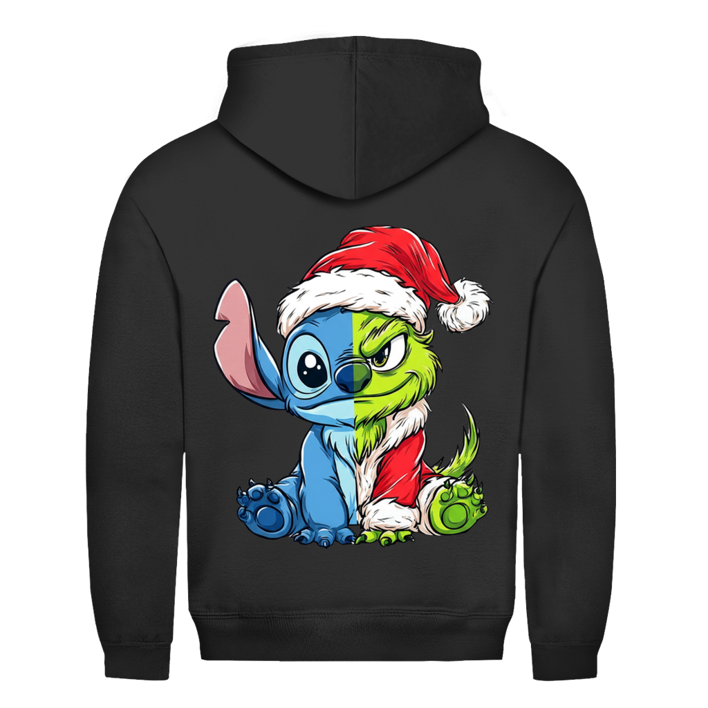 Gritch Rückendruck Hoodie in Schwarz