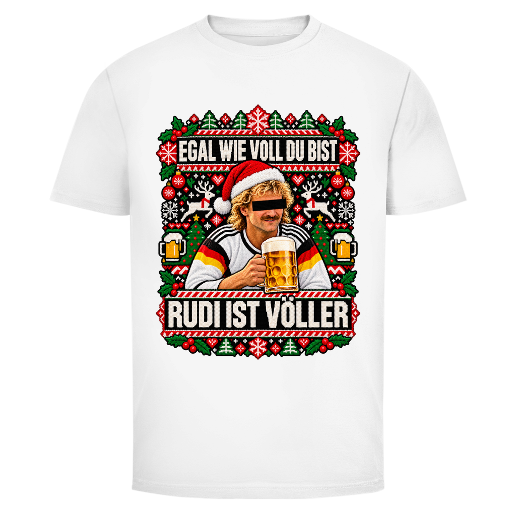 Ugly Völler Weihnachtsshirt in Weiß