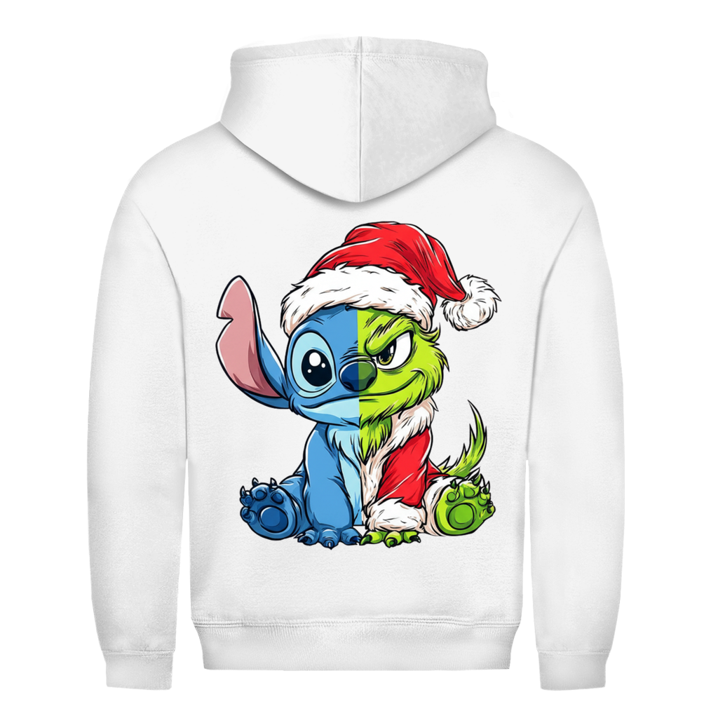 Gritch Rückendruck Hoodie in Weiß
