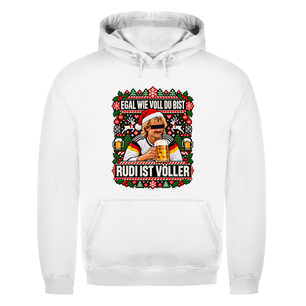 Ugly Völler Weihnachtshoodie in Weiß