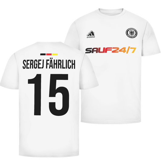 Sergej Fährlich Deutschland Fan Edition beidseitig | Unisex T-Shirt
